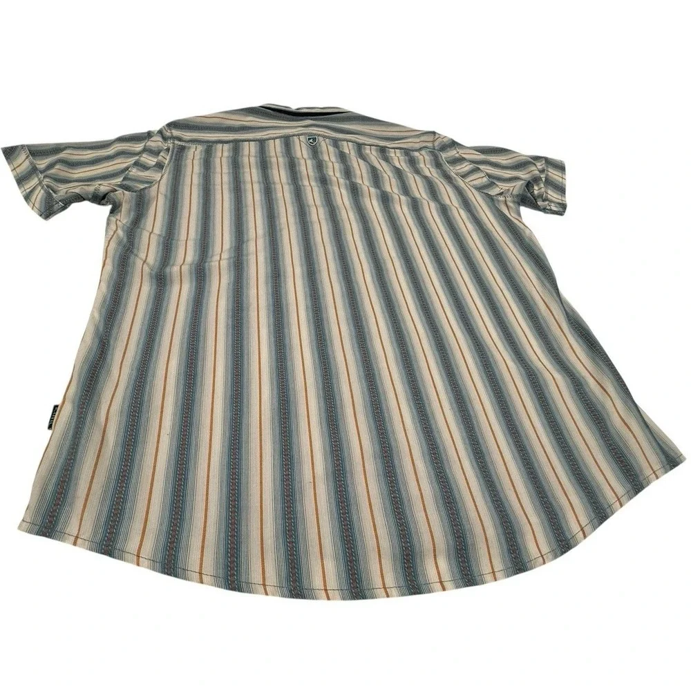 Kuhl Mens Medium Shirt Button Down Short Sleeve Western Hiking Travel‎ Outdoor